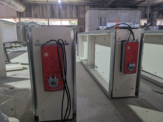 Lắp động cơ cho van chặn lửa